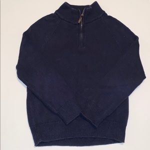 Crewcuts (J Crew) Navy Sweater with Zip Collar
